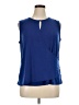 Ellen Tracy Blue Sleeveless Blouse Size XL - photo 1