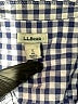 L.L.Bean Checkered-gingham Blue Long Sleeve Button-Down Shirt Size S - photo 7