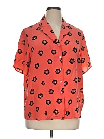 Casual Corner Annex Short Sleeve Silk Top (view 1)