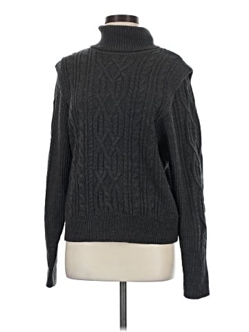 Skull Cashmere Turtleneck Sweater (view 1)