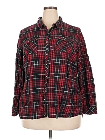 DressBarn Long Sleeve Button-Down Shirt (view 1)