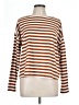 Bobeau Stripes Brown Long Sleeve Turtleneck Size L - photo 1