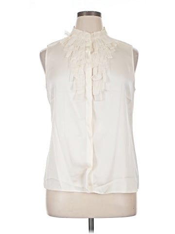 Elie Tahari Sleeveless Silk Top (view 1)