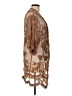 Sundance 100% Nylon Print Tan Brown Kimono Size L - photo 4