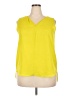 Cato 100% Polyester Yellow Sleeveless Blouse Size XL - photo 1