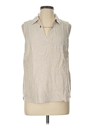 MICHAEL Michael Kors Sleeveless Button-Down Shirt (view 1)