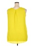 Cato 100% Polyester Yellow Sleeveless Blouse Size XL - photo 2
