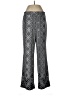 Notations Print Silver Casual Pants Size L - photo 1