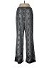 Notations Print Silver Casual Pants Size L - photo 2