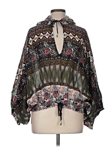 Free People 3/4 Sleeve Blouse