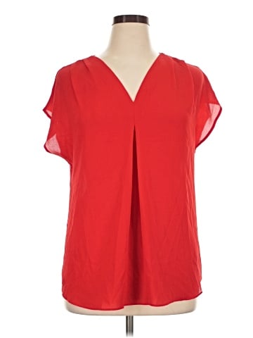 INC International Concepts Short Sleeve Blouse (view 1)