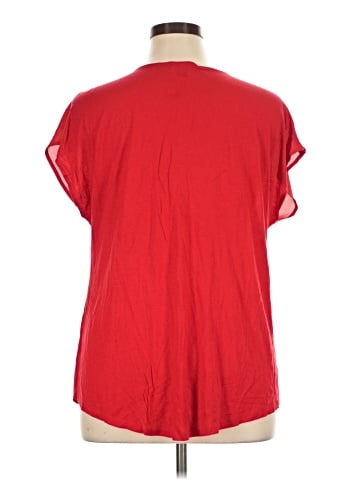 INC International Concepts Short Sleeve Blouse (view 2)