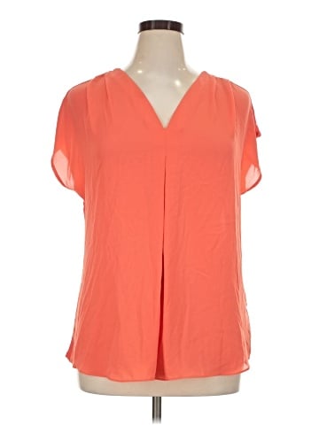INC International Concepts Short Sleeve Blouse (view 1)