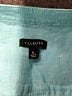 Talbots 100% Linen Teal 3/4 Sleeve Button-Down Shirt Size XL - photo 7