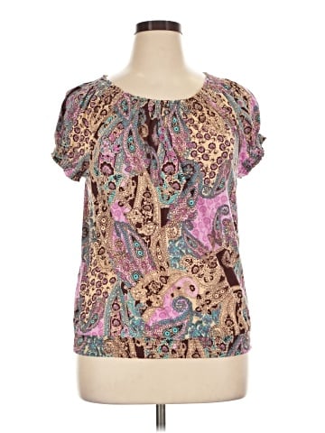 Chaps Short Sleeve Blouse (view 1)