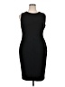DKNY Solid Black Cocktail Dress Size 14 - photo 1