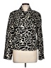 Anthracite 100% Polyester Animal Print Black Jacket Size 12 - photo 1