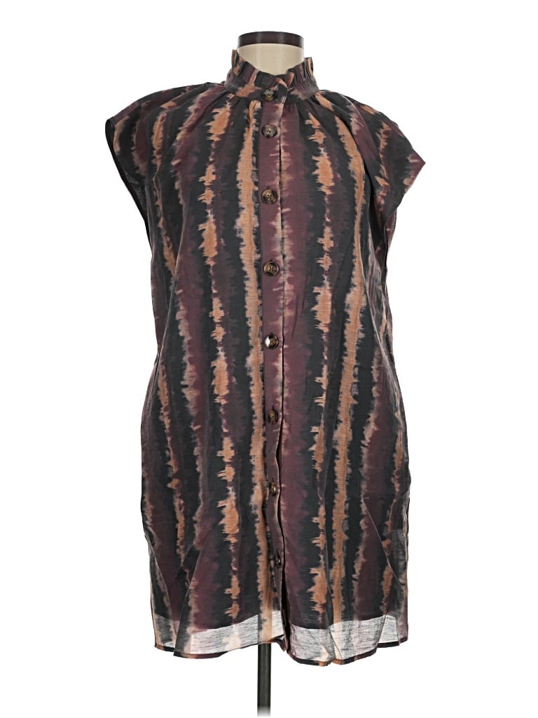 Pre-owned Thml Casual Dress In Brown