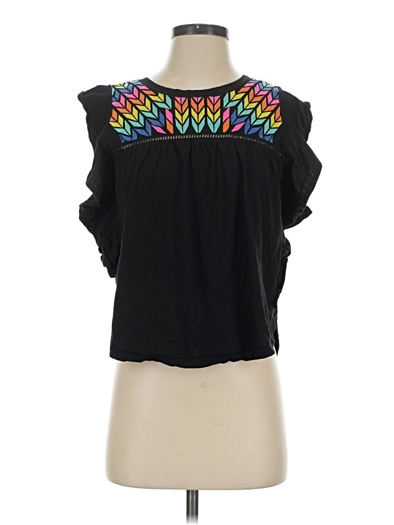 Pre-owned Thml Sleeveless Blouse In Black