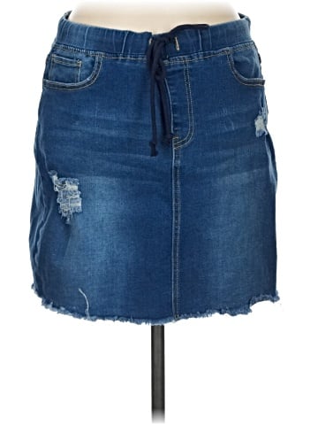 YMI Denim Skirt (view 1)