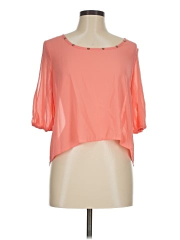 Charlotte Russe Short Sleeve Blouse (view 1)