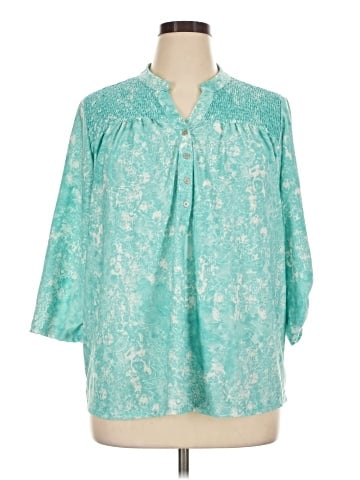 Notations 3/4 Sleeve Blouse (view 1)