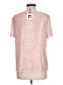 Anne Klein Pink Short Sleeve Top Size L - photo 2