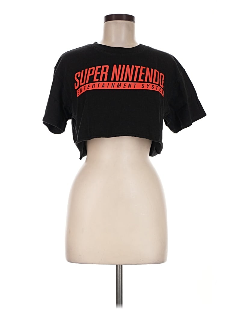 Pre-owned Nintendo Short Sleeve T-shirt In Black