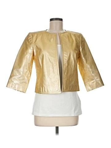 Linda Allard Ellen Tracy Leather Jacket (view 1)
