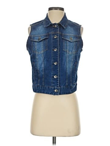 Love Tree Denim Vest (view 1)