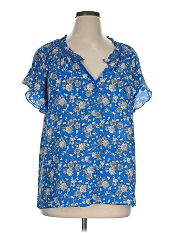 Max Studio Short Sleeve Blouse (view 1)