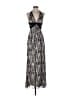 BCBGMAXAZRIA 100% Polyester Chevron-herringbone Black Casual Dress Size 2 - photo 1