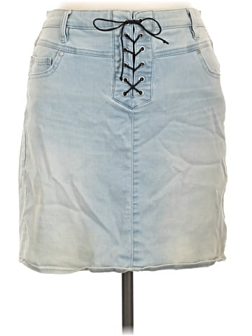 Material Girl Denim Skirt (view 1)