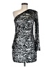 ALLSAINTS Animal Print Silver Cocktail Dress Size 8 - photo 1