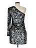 ALLSAINTS Animal Print Silver Cocktail Dress Size 8 - photo 2