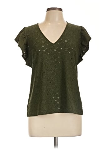 MICHAEL Michael Kors Short Sleeve Blouse (view 1)