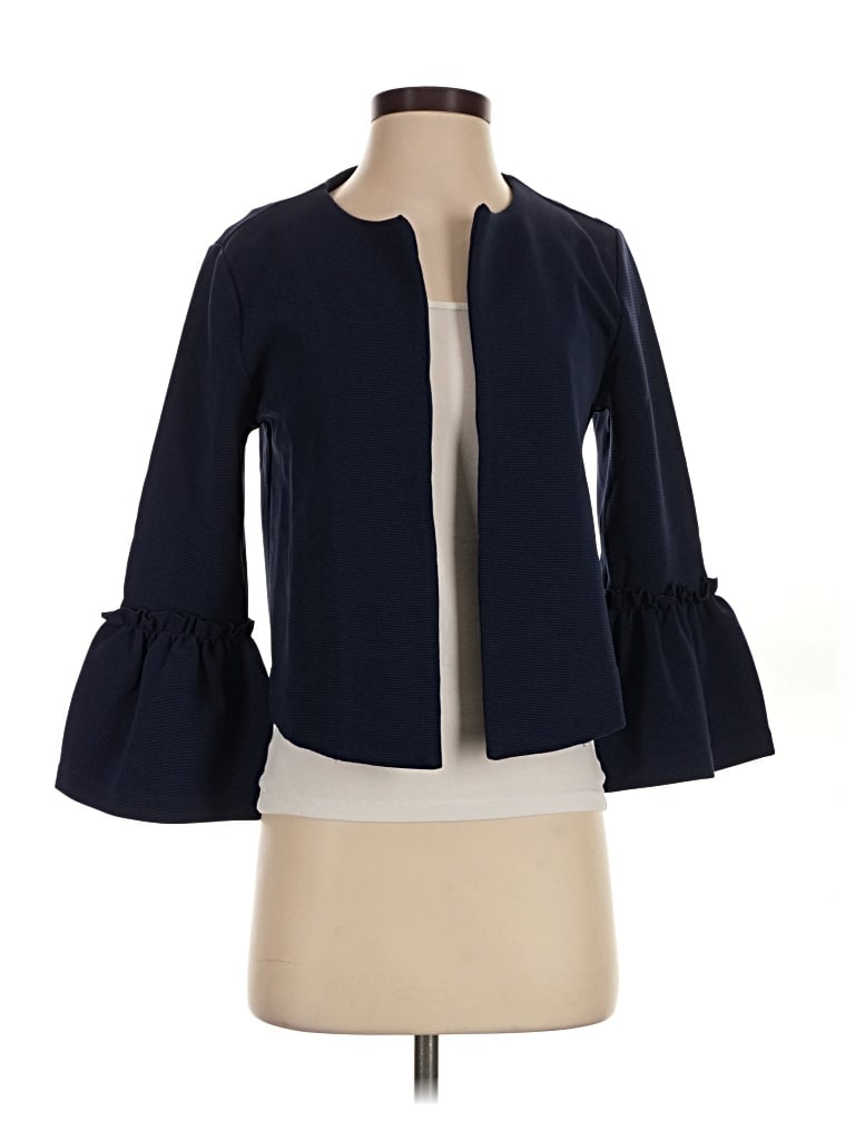 Pre-owned Elle Cardigan Sweater In Blue