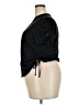 No Boundaries 100% Recycled Polyester Black Short Sleeve Blouse Size 21 - photo 5