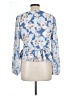 Versona 100% Polyester Blue 3/4 Sleeve Blouse Size L - photo 2