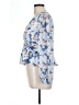 Versona 100% Polyester Blue 3/4 Sleeve Blouse Size L - photo 5