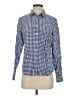 L.L.Bean Checkered-gingham Blue Long Sleeve Button-Down Shirt Size S - photo 1