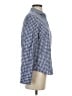 L.L.Bean Checkered-gingham Blue Long Sleeve Button-Down Shirt Size S - photo 4