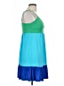 No Boundaries Color Block Blue Casual Dress Size L - photo 4
