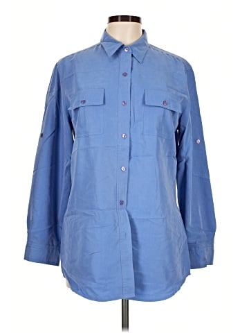 Jones Wear 3/4 Sleeve Button-Down Shirt (view 1)
