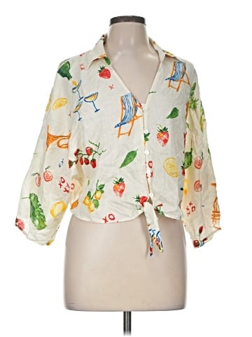 Calypso St. Barth 3/4 Sleeve Blouse (view 1)