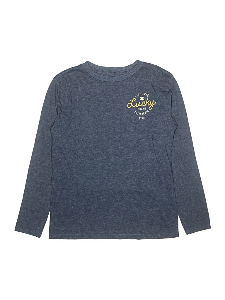 Pre-owned Lucky Brand Kids' Long Sleeve T-shirt In Blue