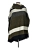 Tabitha Color Block Stripes White Green Poncho Size L - photo 1