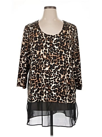 Slinky Brand 3/4 Sleeve Blouse (view 1)