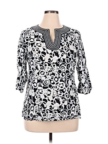 Saint Tropez West 3/4 Sleeve Blouse (view 1)