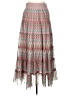 Lapis 100% Polyester Chevron-herringbone Pink Casual Skirt Size L - photo 1